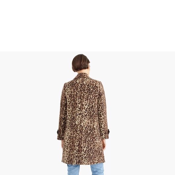 J.crew double leopard overcoat XS - Picture 5 of 12